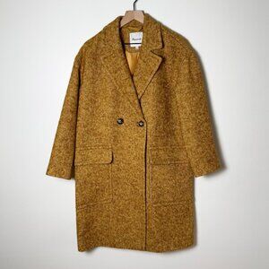 Madewell Averdon Coat in Bouclé Wool and Alpaca Blend Fabric Size S